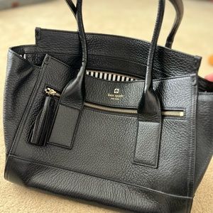 Kate Spade black pebbled leather bag
